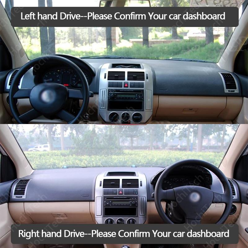 For Volkswagen VW POLO MK4 2002~2008 9N 9N3 Dashmats Car-styling Accessories Dashboard Cover Pad Carpet Sunshade