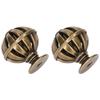 2Set Cabinet Knob Birdcage Hollow Closet Drawer Knob Zinc Alloy Wardrobe Knob for Home Decoration366 Birdcage Bronze