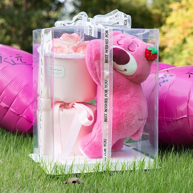 

Everlasting Soap Flower Bear Rose Bouquet