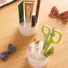 Mini Desktop Storage Box Round Stationery Storage Rack Simple Makeup Brush Holder  for Home