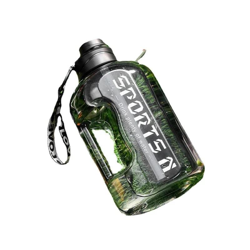 2L Water Bottle Sports Gym Water Kettle A Large Amount of Refilling Buckets In Summer  for Camping Travel BPA Free Drinking
