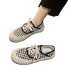 Canvas Shoes Spring New Women's Shoes Rubber Low-top One-pedal Retro Versatile Casual Flat Shoes Lazy Shoes