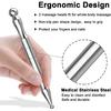 Manual Acupuncture Pen - Stainless Steel Acupressure Pen - for Full-Body Deep Tissue Merdian Pain Relief & Facial Massage- Facial Acupressure Tool,
