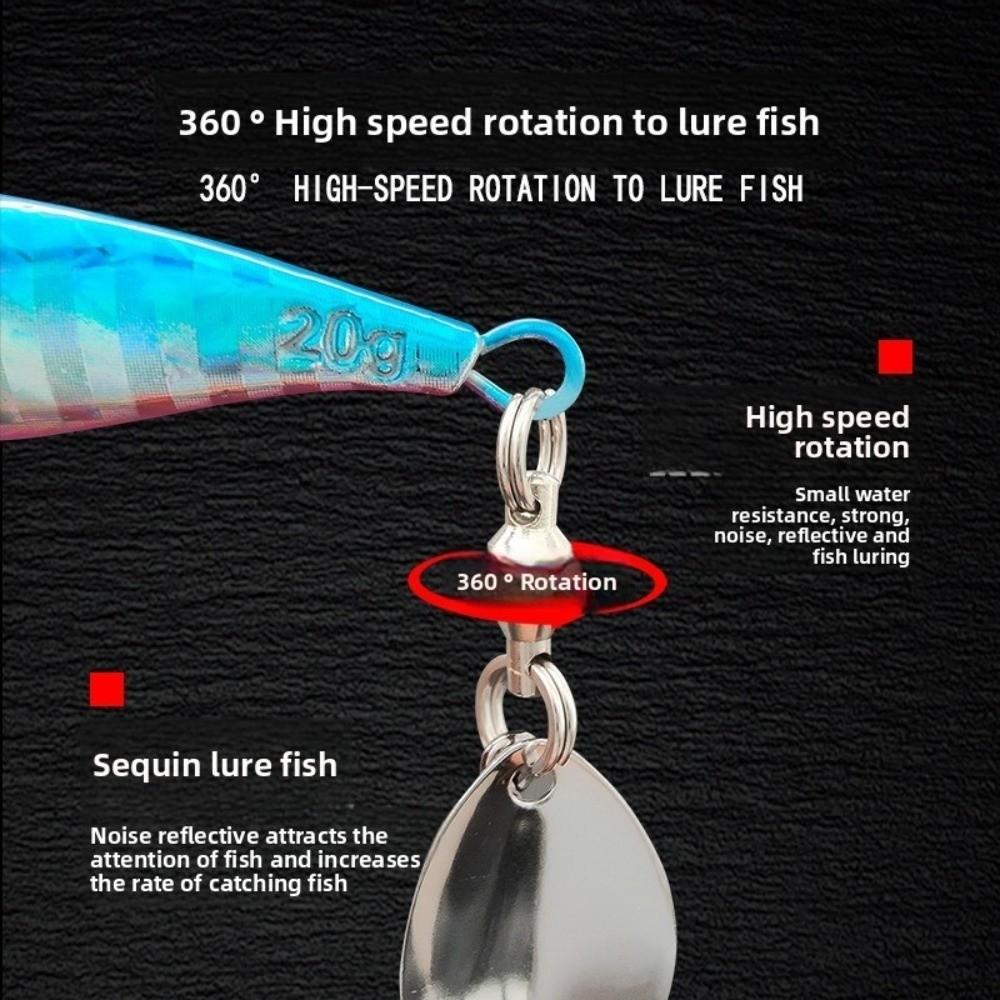 2pcs Jigging Fishing Lure fishing Hook Spinnerbait Cast Shore Cast Lure  Pike Fishing