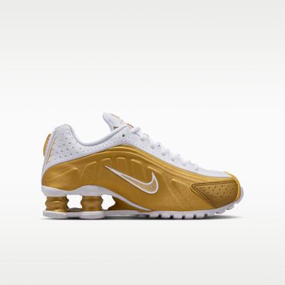 Nike Shox R4 Μεταλλικό Χρυσό Λευκό (Γ.Σ)