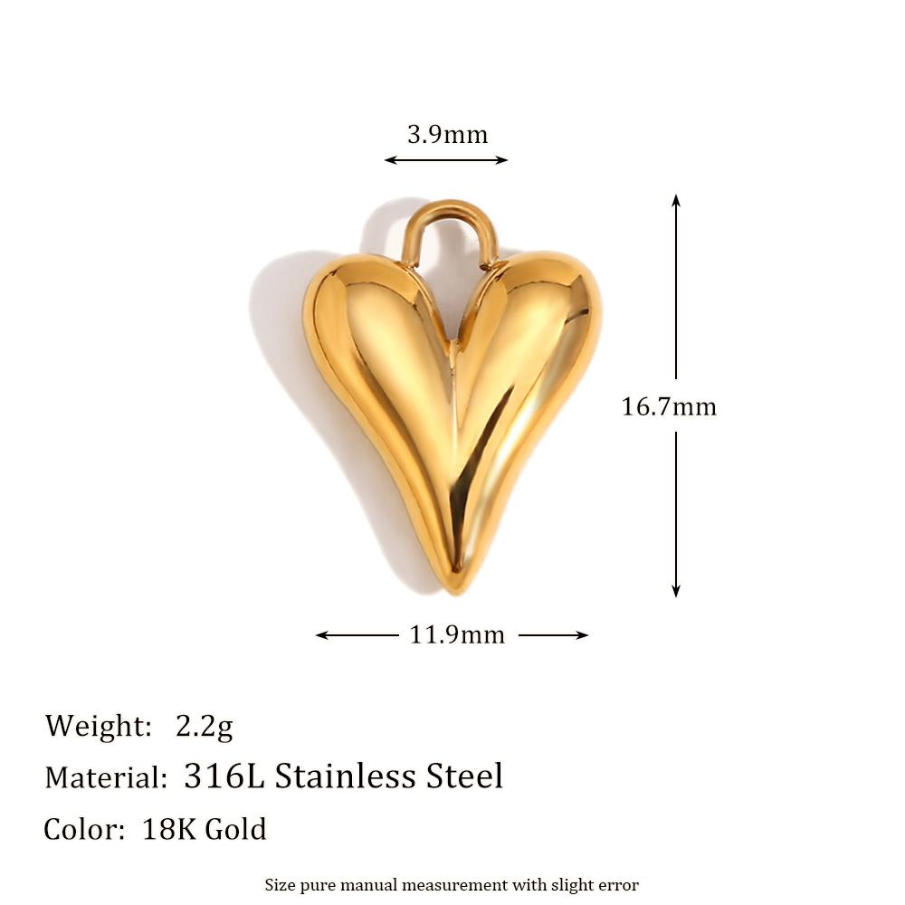 

MamacitaSlay Elegant Vintage Tulips Lily Heart diy charms 18k gold plated charms for jewelry making Waterproof Necklaces Pendant