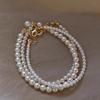 Highlight White Light Luxury Personality Niche Fashion High Sense Temperament Internet Celebrity Bracelet Women Wearing Beads Jewelry