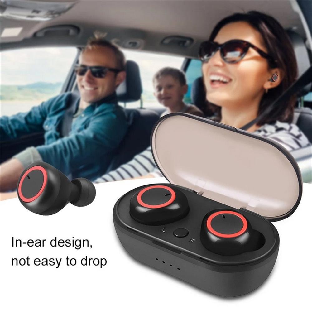 Y50 Wireless Earbuds IPX7 Waterproof Stereo Earphones Touch Control In Ear Headset For Sports Working Running Travelling