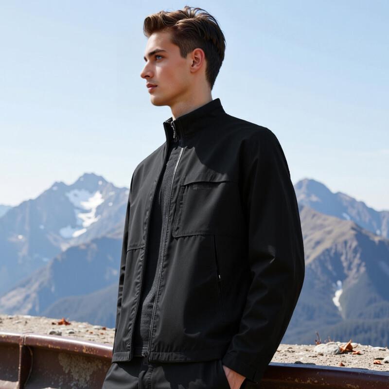 Men's Lightweight Outdoor Stand Collar Jacket