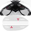 2Pcs Car Rear View Mirror Sticker Rain Eyebrow Shield Sun Shade Emblems For Mitsubishi ASX Lancer Outlander Pajero EVO EX Lancer
