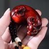 Small-Leaf Red Sandalwood Pendant: Wealth-Attracting Pixiu, Gourd, Dragon, Tortoise Design