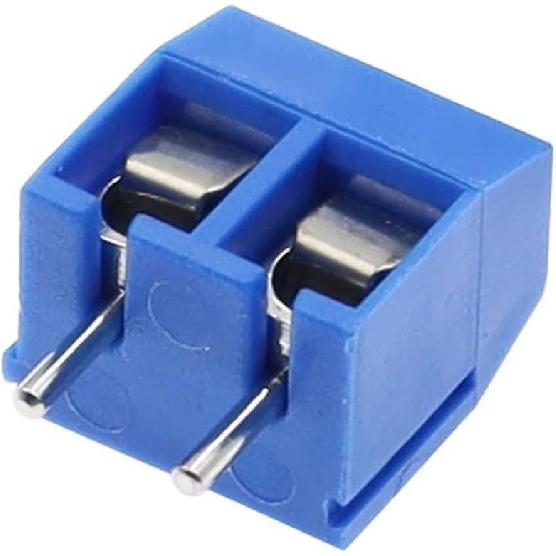 

100PCS KF301-5.0-2P KF301-3P KF301-4P Pitch 5.0mm Straight Pin 2P 3P 4P Screw PCB Terminal Block Connector Blue(KF301 2Pin) KF301 2Pin