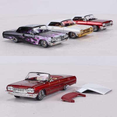 FineWorks 1:64 Chevrolet Impala Hardcover-Ausgabe Offene Voll-Tür Legierung Modellauto