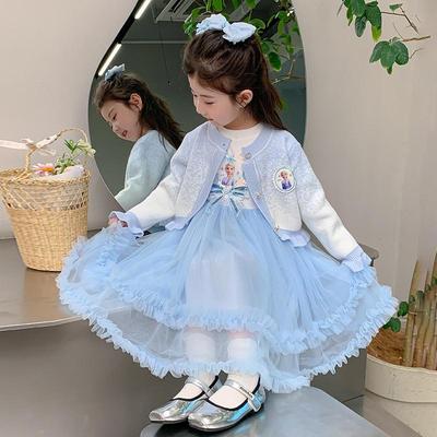 2025 Frühling & Herbst Kleinkind Mädchen Elsa Prinzessin Kleid Rock Set