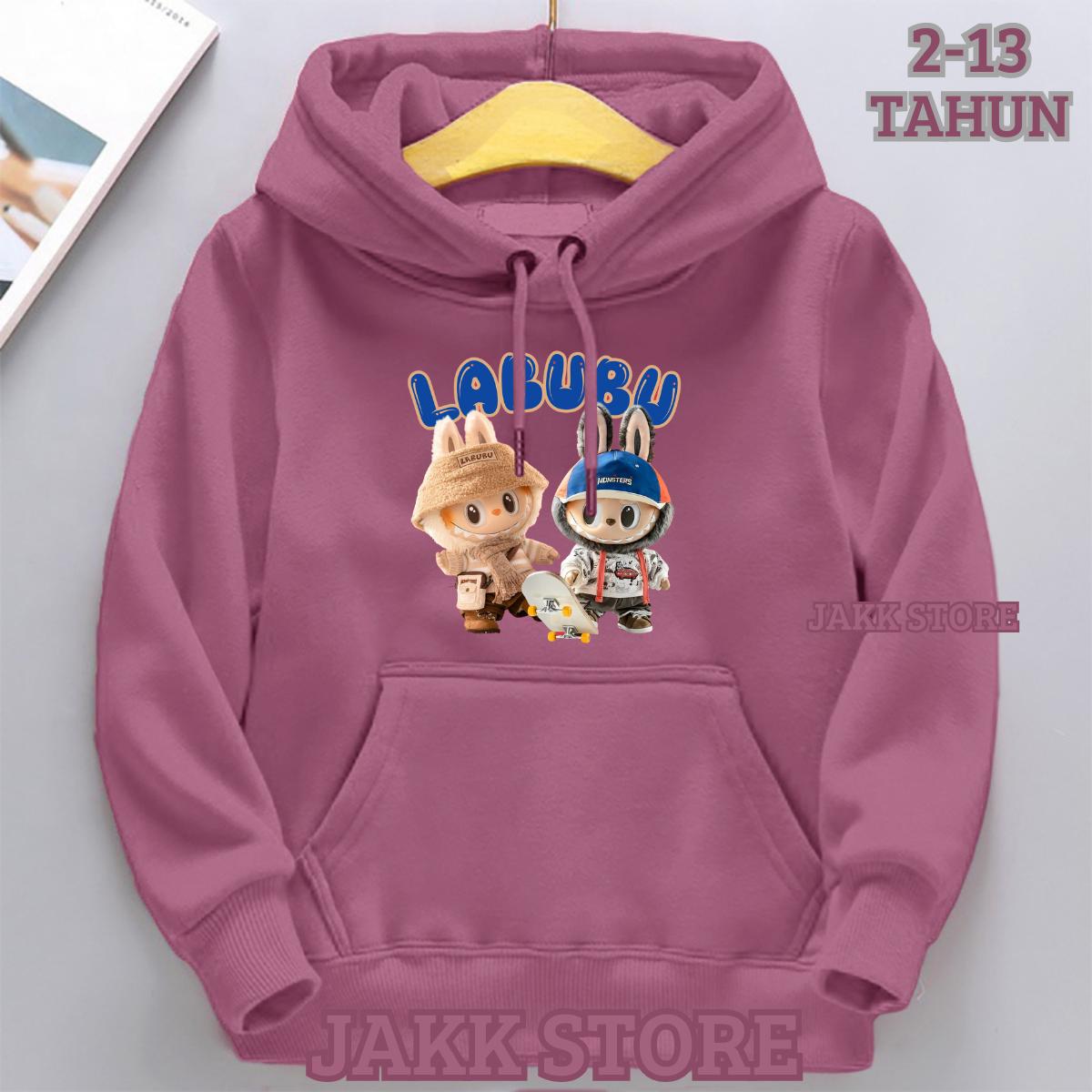 

Детское худи Новое модное Labubu Kids Милое мультяшное повседневное худи 100-160см Мальчики Девочки 100