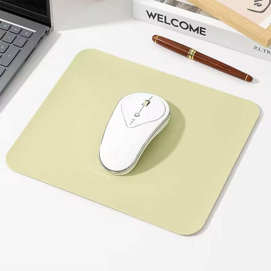 Small Pu Mouse Pad Non-Slip Gaming Desktop Leather Mouse Pad Waterproof Anti-Scratch Easy To Clean Mat For Pc Laptop Desktop