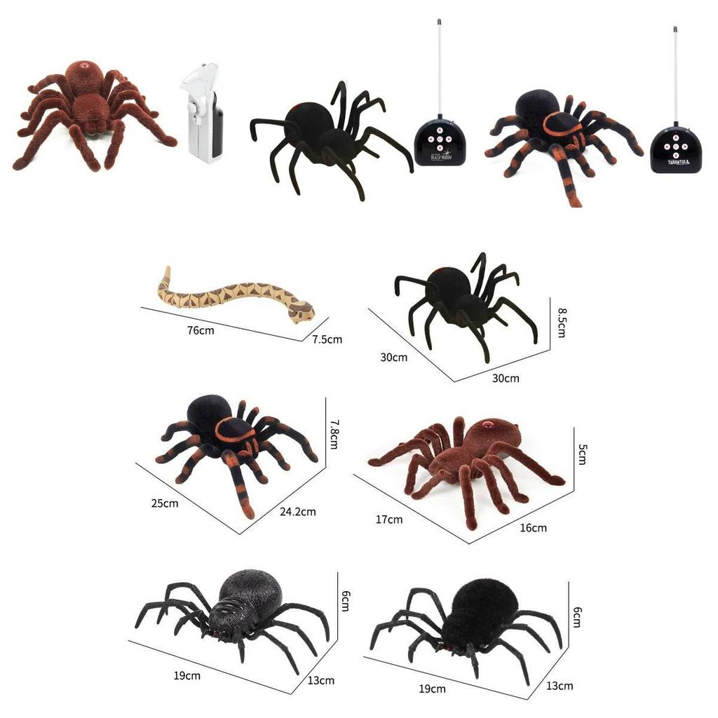 Remote Control Spider Toy With Plastic Material For Kids Age 7 To 14