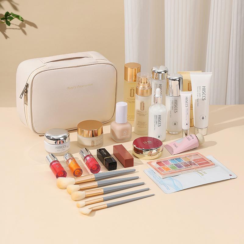New Detachable 3 in 1 Cosmetic Bag Waterproof Travel Organizer for Toiletries Large Capacity Makeup Pouch
