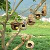 1Pc Hand-woven Water Drop Style Straw Bird Nest Breathable Warm Parrot Pigeon Breeding Box Pastoral Decorative Cage Pet Supplies