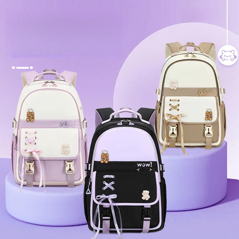 Middle School Student Backpack For Girls High School Extra-Large Capacity Suitable For College Students And Elementary School