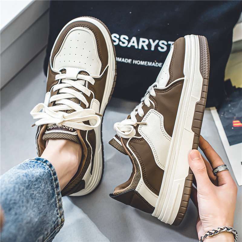 Shoes Men's summer breathable trend board shoes versatile student niche campus style canvas shoes men's sports and leisure shoes