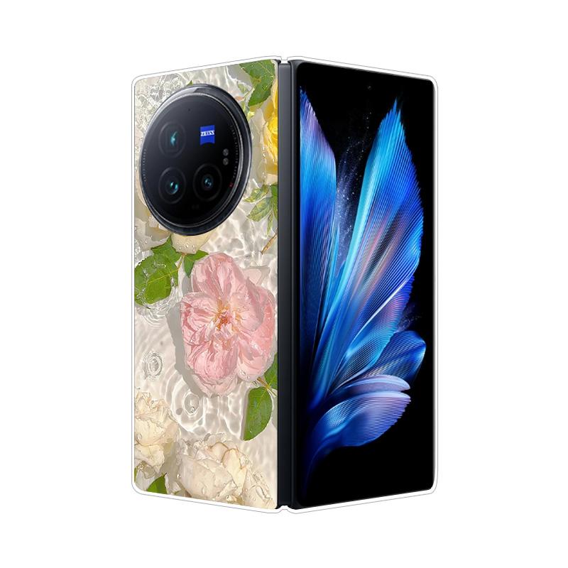 Per VIVO X Fold 3 Pro XFold 3 X Fold 2 Plus Custodia Cover Posteriore Rigida in PC Effetto Marmo Per Vivo X Fold3 Pro Fold2 Guscio Telefono Copertura Completa