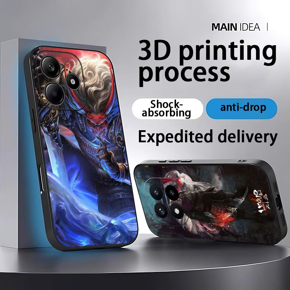 game Nioh 3 Phone Case For Xiaomi Redmi Note 14 13 12 11 Pro Plus S 5G 4G Soft Black Phone Cover