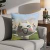 Cartoon Cute Toro Inoue Cat Pillow Case 3D Print Polyester Fiber 40*40cm Home Sofa Throw Decoration Festival Gift