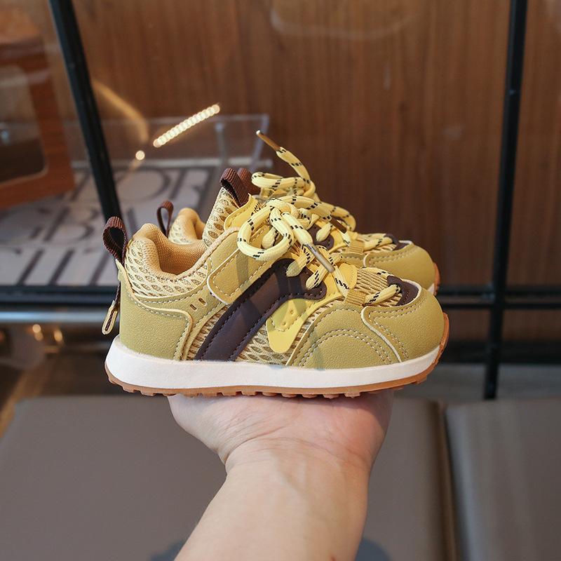 Boys Shoes Forrest Gump Shoes 2025 Spring and Autumn Boys Sports Shoes Medium and Older Children's Casual Shoes Girls Shoes Leather Soft Sole