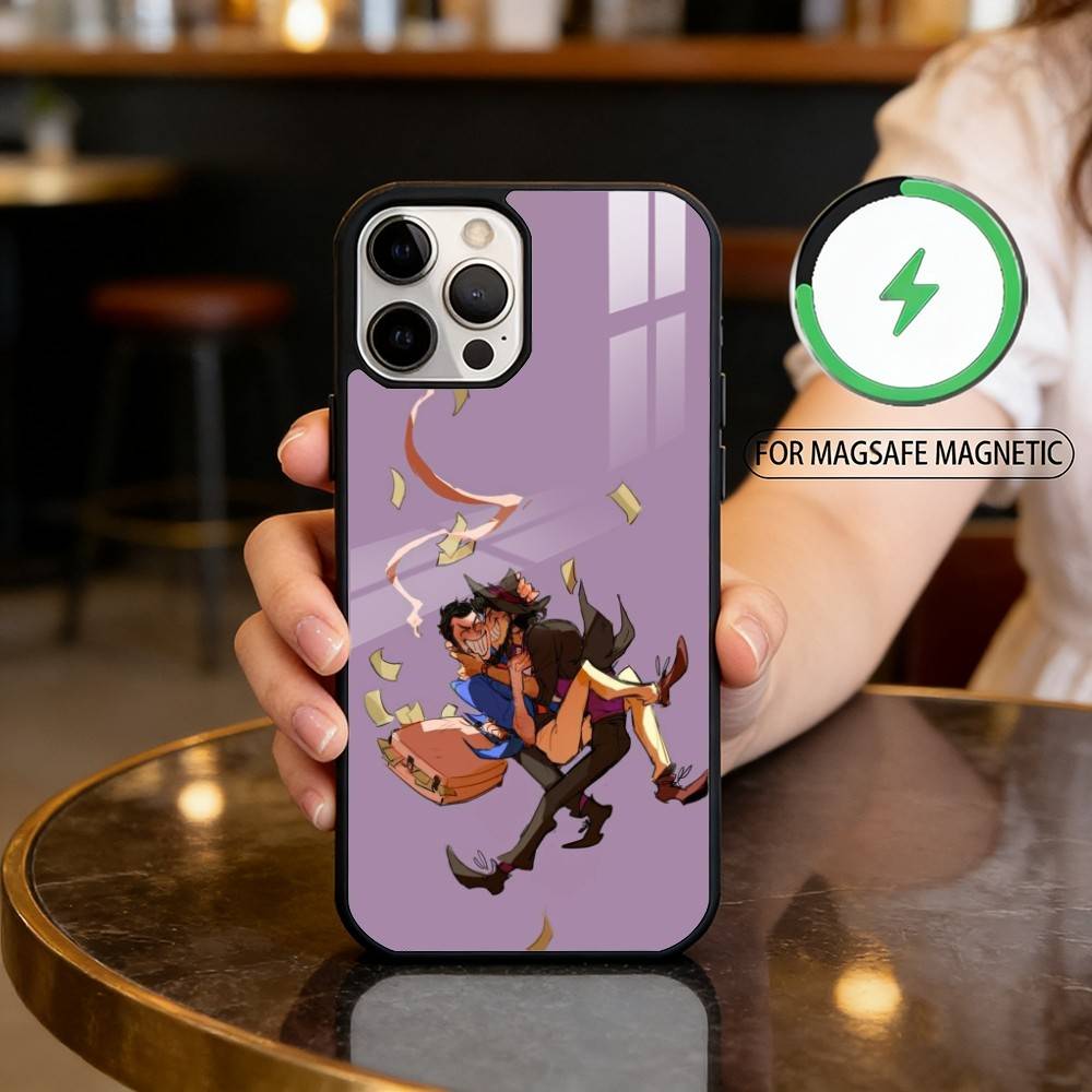 

Lupin Anime Third Magnetic For Magsafe Wireless Charging Phone Case For iPhone17,16,15,14,13,12,11 Plus,Pro Max iPhone12