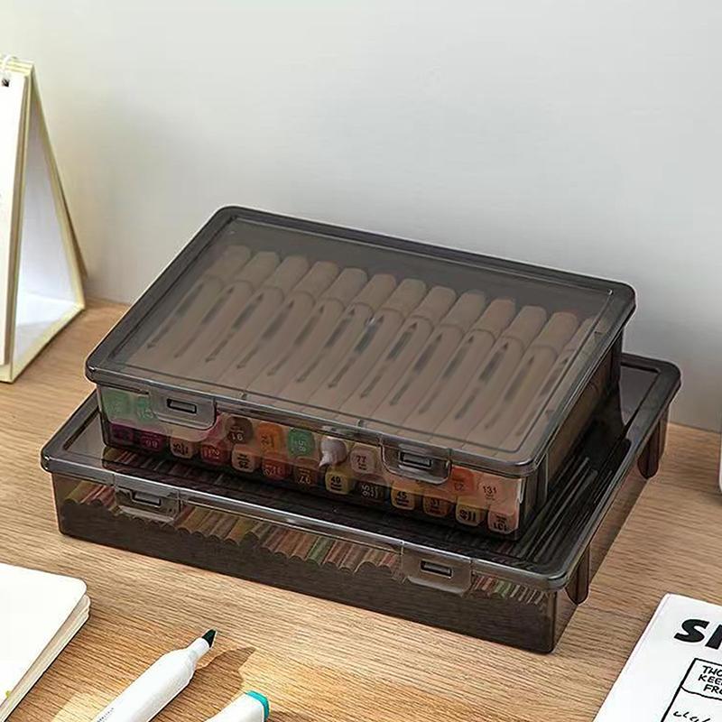 1Pc Document Organizer Box Household Certificate File A4 Box Important Information Registration Book Dust Proof Storage Case