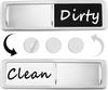 Dishwasher Magnet Clean Dirty Sign, Slide Strong Clean and Dirty Magnet Indicator for Dishwasher, Non-Scratch, Easy To Read, Self-Adhesive Stickers