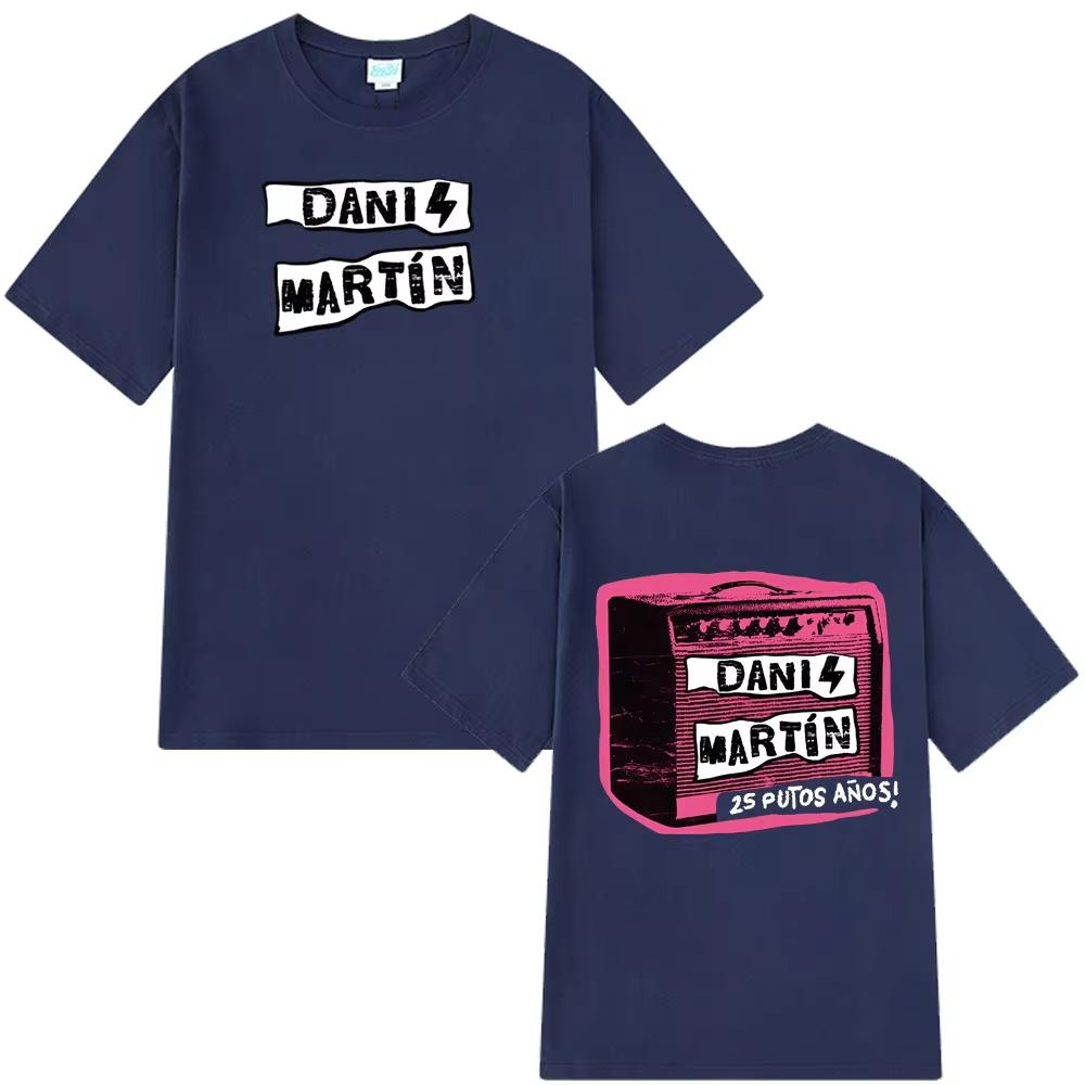 2026 Dani Martín Konzert 25 Jahre Print T-Shirts Herren Damen Mode Klassisches T-Shirt Hohe Qualität Baumwoll-T-Shirts Streetwear