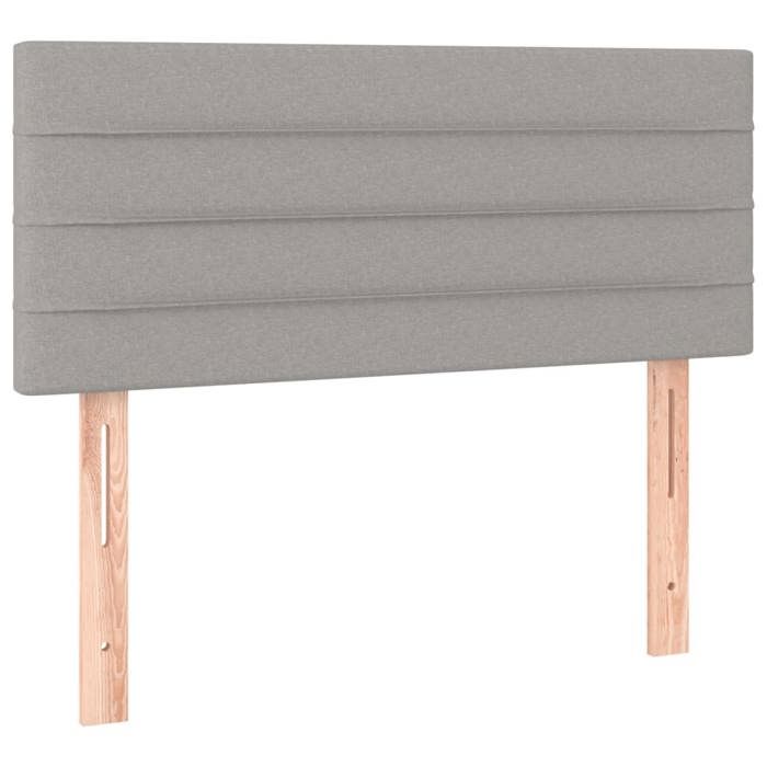 VidaXL Headboard Bedroom Furniture Bed Accessory Single Bed Headboard Interior Light Grey 80x5x78/88 346102