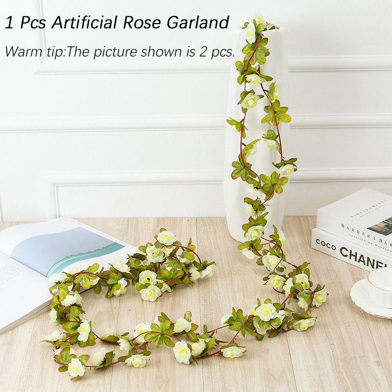 

Цветы Искусственные 45 головок Осенний Маленький Пион Лист Плюща Лоза Искусственное Растение Домашний Декор белый