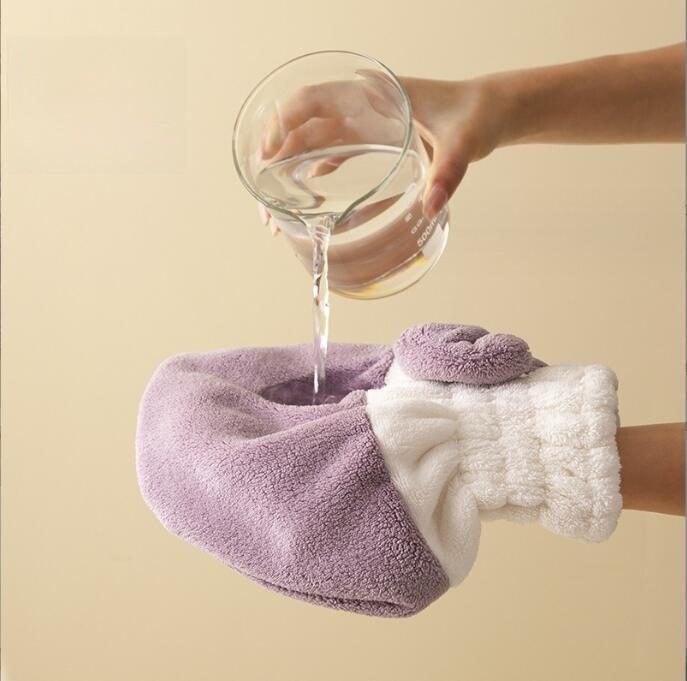 Coral Fleece Drying Cap For Women With Absorbent Fastdrying Function For Home Use