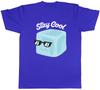 Stay Cool Mens TShirt Ice Cube with Sunglasses Chilled Unisex Tee Gift