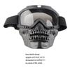 Outdoor Detachable Motorcycle Goggles Helmet Ski Sports Motorbike Racing Glasses (Black)