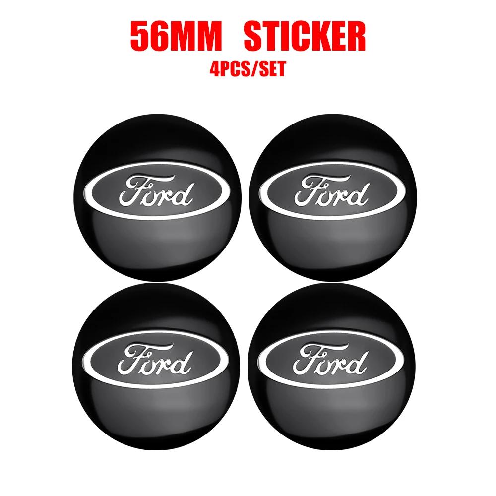 

Car Sticker Hot For Ford Car Styling Aluminum Wheel Hub Caps Sticker Emblem Decoration For Ford Mondeo Fiesta Ecosport Mustang F