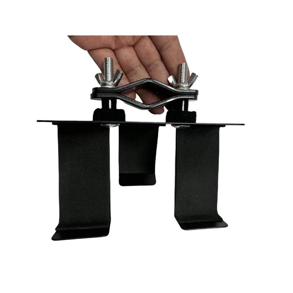 Compact Multifunctional Percussion Stand with Handheld Bell and Sand Bucket Holder