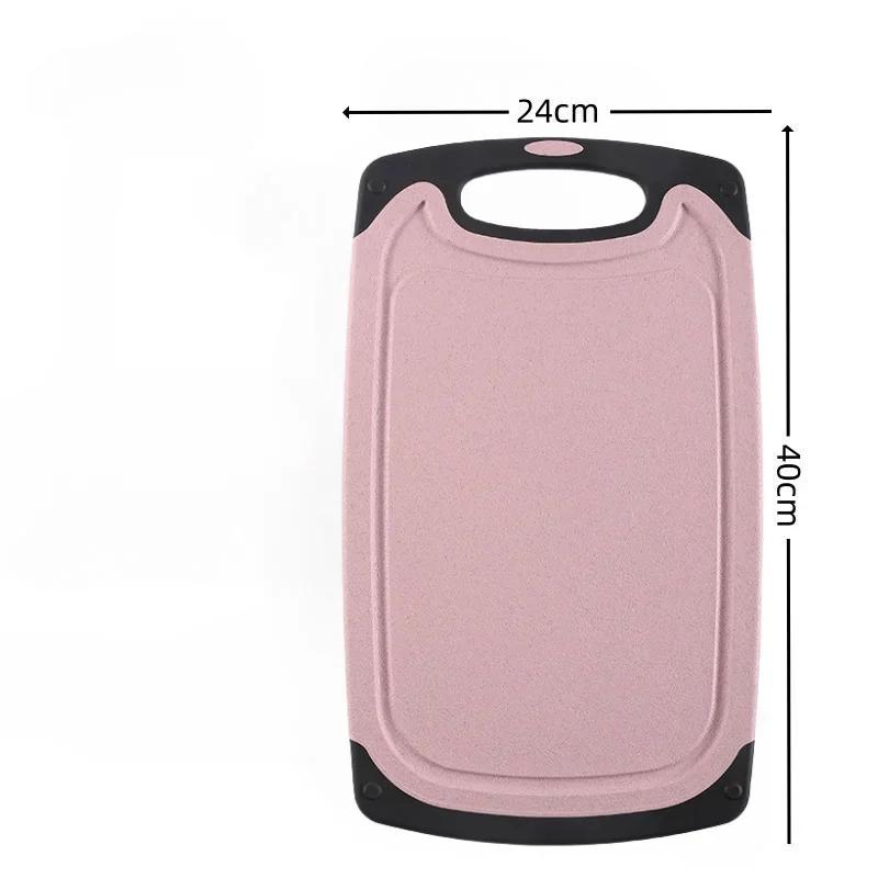 Kitchen Tools FDA Wheat Straw Plastic Cutting Board Three-piece Cutting Board for Cutting Vegetables, Fruits and Meat
