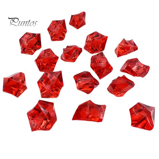 1 Bag Sparkling Acrylic Gemstone Fishbowl Filler Bright Polished Realistic Irregular Shape Vase Fillers Fake Ice Stones