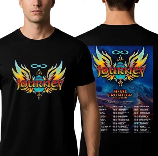 Journey Band Final Frontier Tour 2026 Schedule Tour Dates Unisex T-shirt S-5XL Unisex T-Shirt XXXXL