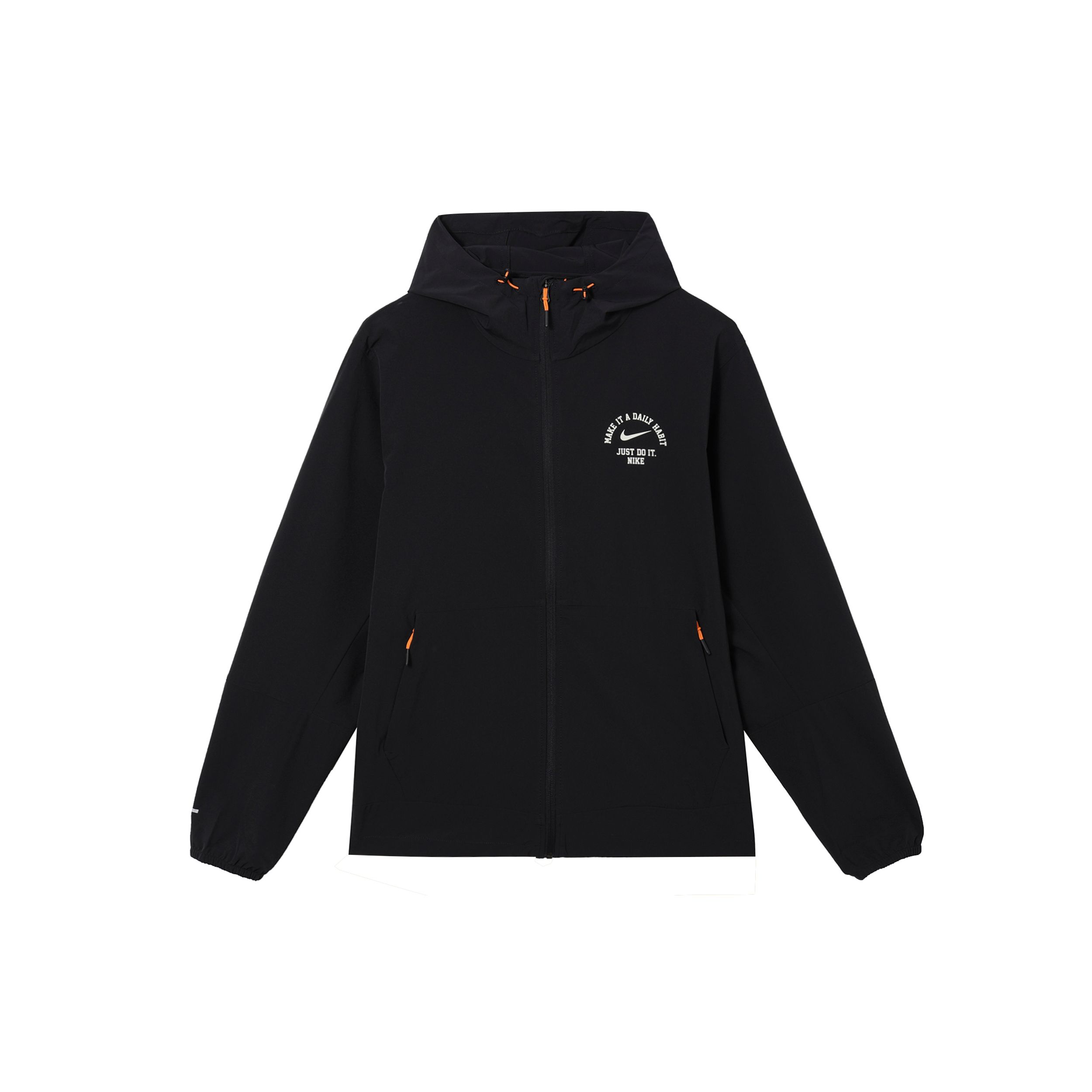 

Повседневная спортивная куртка с капюшоном Nike Wellness с буквенным принтом и компактным дизайном, черные мужские куртки FV3970-010 S