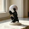 3D Printed Golf Ball Display Stand Single Golf Ball Holder Myth Man Ball Stand for Desk Bookshelf Bookcase Shelf Mantel Decor