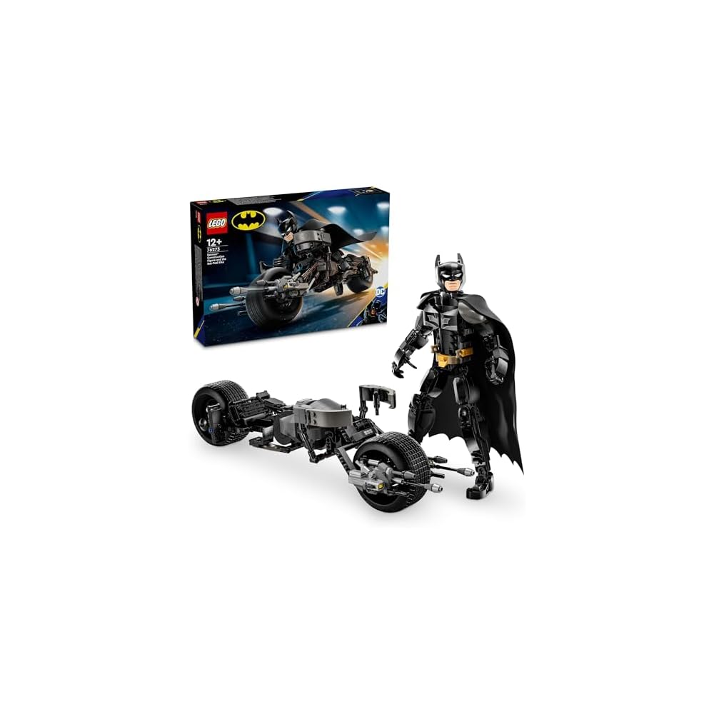 LEGO Super Heroes Batman Figure and Batpod Bike Toy Set for Kids Ages 12-14