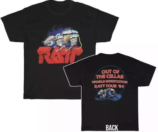 RARE Ratt 1984 Out of the Cellar World Infestation Tour T-Shirt Unisex T-Shirt XL