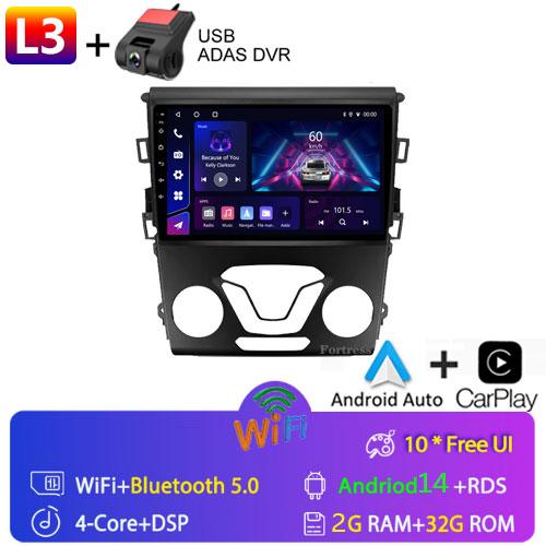 Android 13 Carplay Auto 4G WIFI GPS For Ford Mondeo 5 Fusion 2012-2019 Car Radio Multimedia Player Video Stereo Head Unit 2din