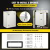 VEVOR NEMA Stahlgehäuse, 30x20x15 cm NEMA 4X Elektrischer Stahlkasten, IP66 Wasserdicht & Staubdicht, Elektrische Anschlussdose für Außen/Innen