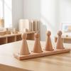 Wooden Fraction Puzzle with Base Hands-on Math Manipulative Educational